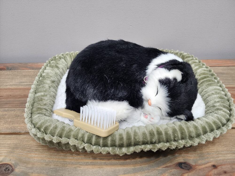 Perfect Petzzz Tuxedo Cat Black White Realistic Plush Works